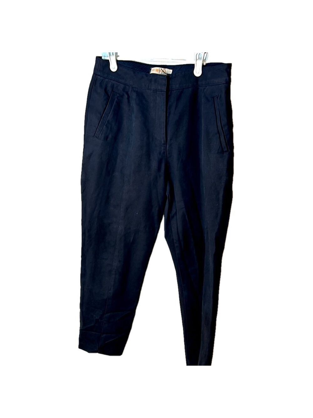 Tory Burch navy cropped dress pants size 8